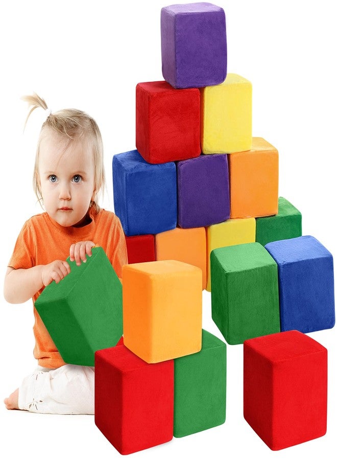 Vercraft 12 Pieces Foam Building Blocks Plush Colorful Foam Stacking Building Blocks Soft Giant Fun Throwing Toys for Birthday Learning Gift - Image 1